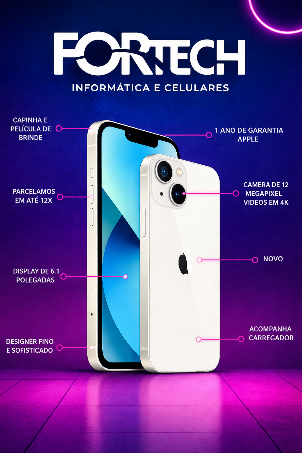 Celular à venda na Fortech Soluções